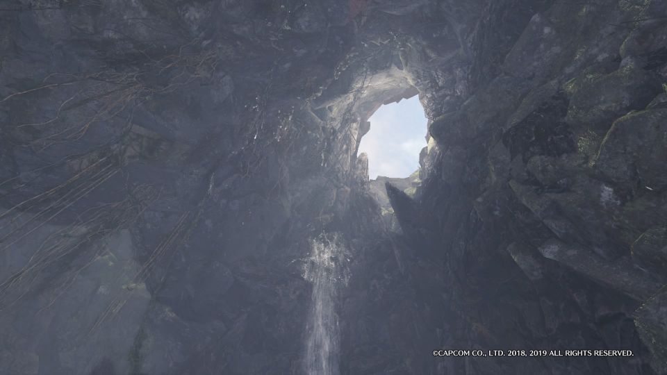 MHW洞窟写真スクショ
