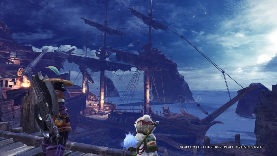 MHWアステラ港の船
