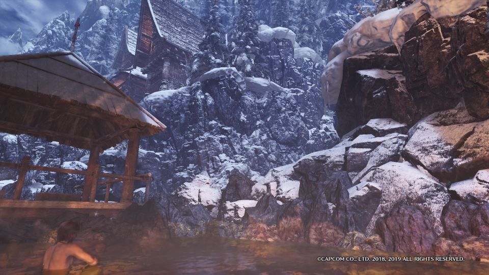 MHWIBのマイハウス温泉地帯